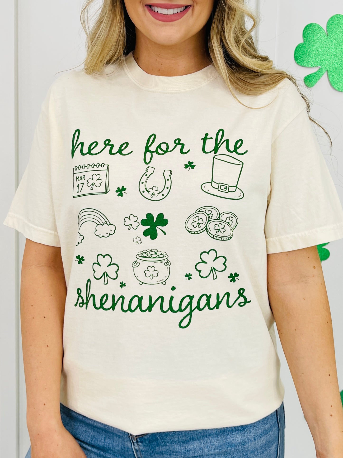 Here for the Shenanigans Graphic Tee