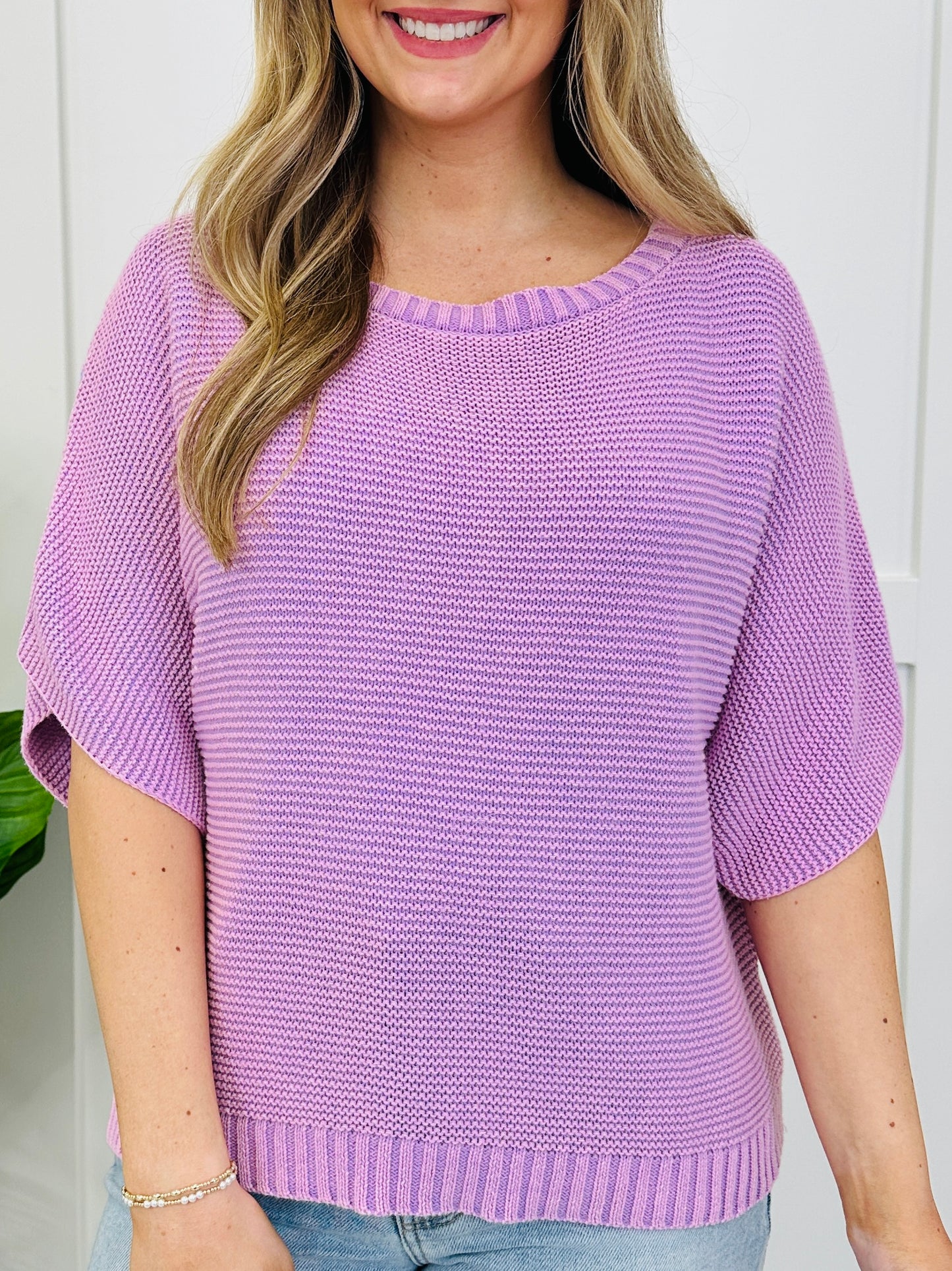 After Hours Knit Top In Washed Lavender