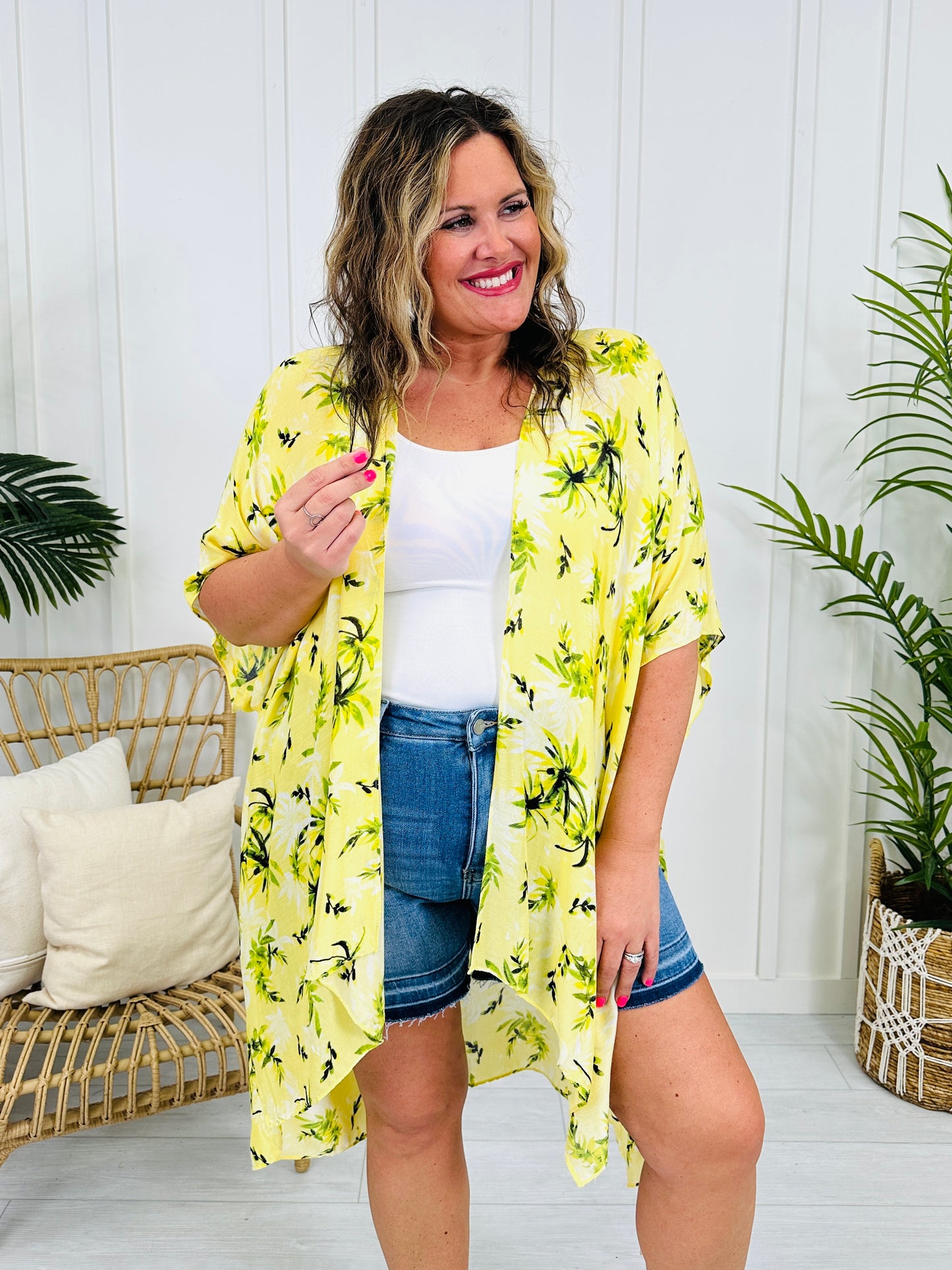 Island Breeze Kimono in Yellow