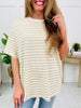 Laidback Lines Top In Multiple Colors