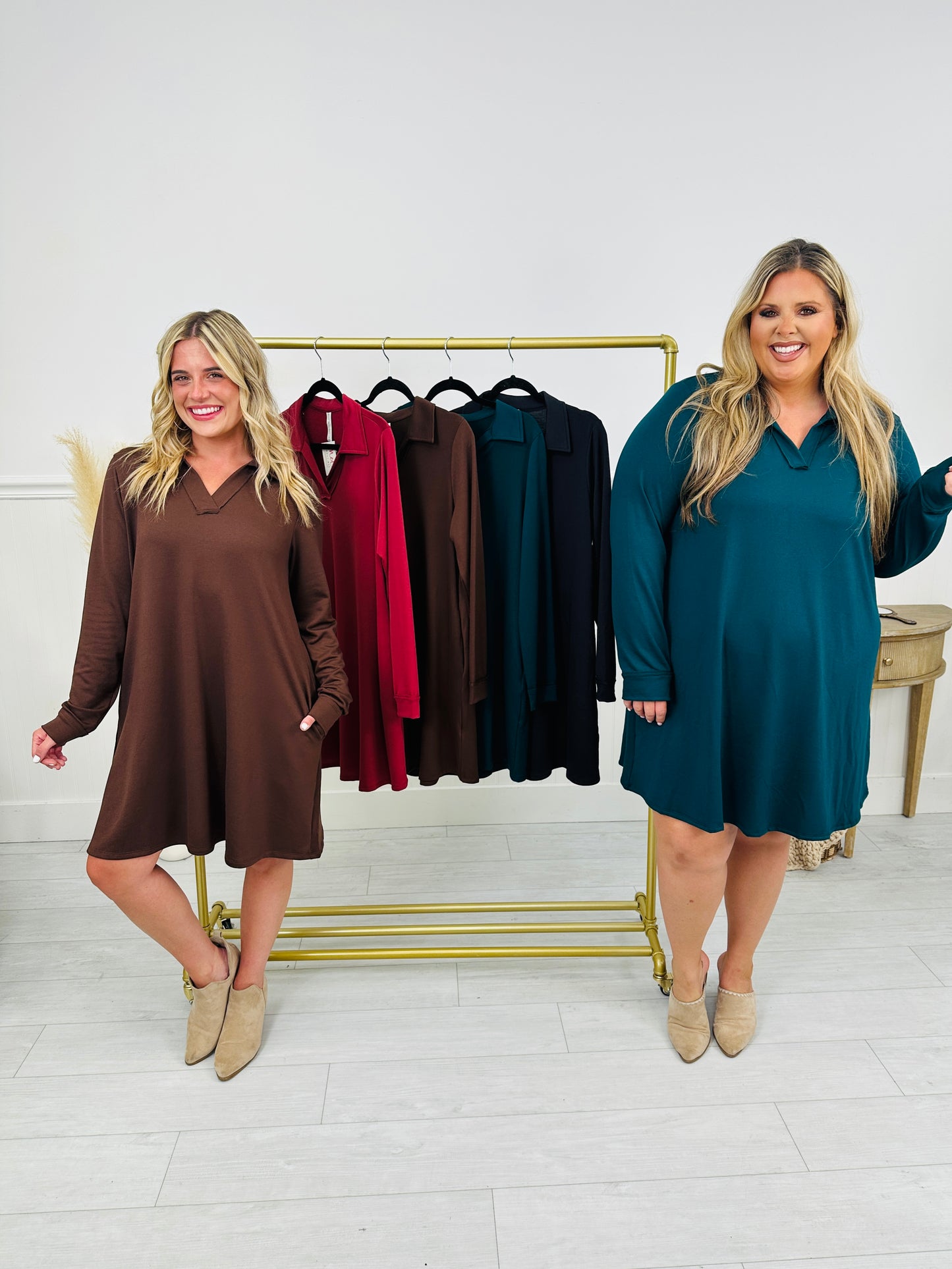 Fall Is In The Air Dress - Multiple Colors!