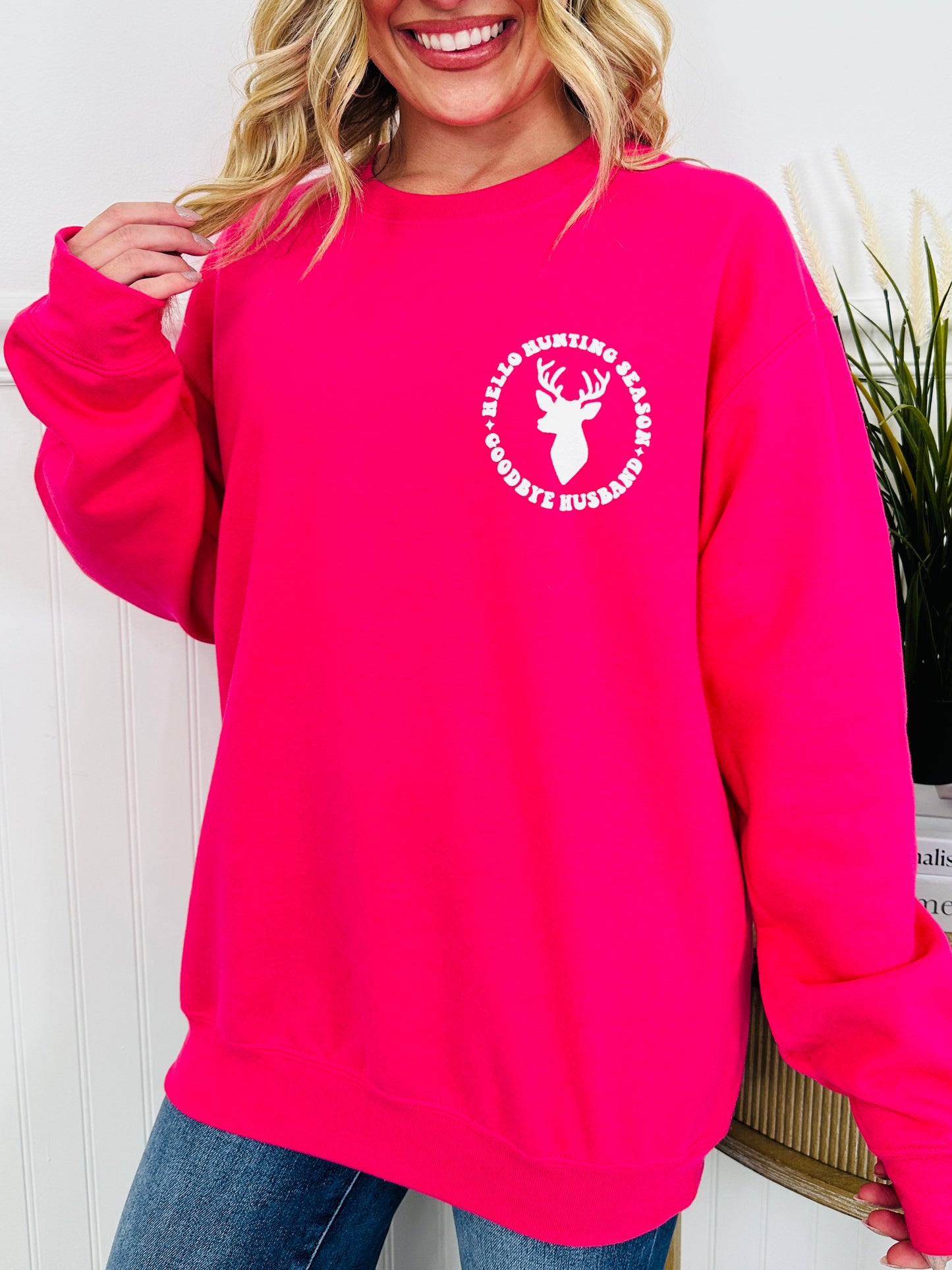 Hello Hunting Season Crewneck Sweatshirt-Multiple Colors!