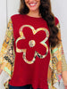 Wildflower Soul Top In Burgundy