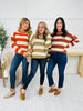 Seasonal Stripes Sweater- Multiple Colors!