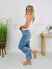 Front and Center Tummy Control Cropped Wide Leg Jeans
