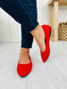 Whisper Walk Flats in Red