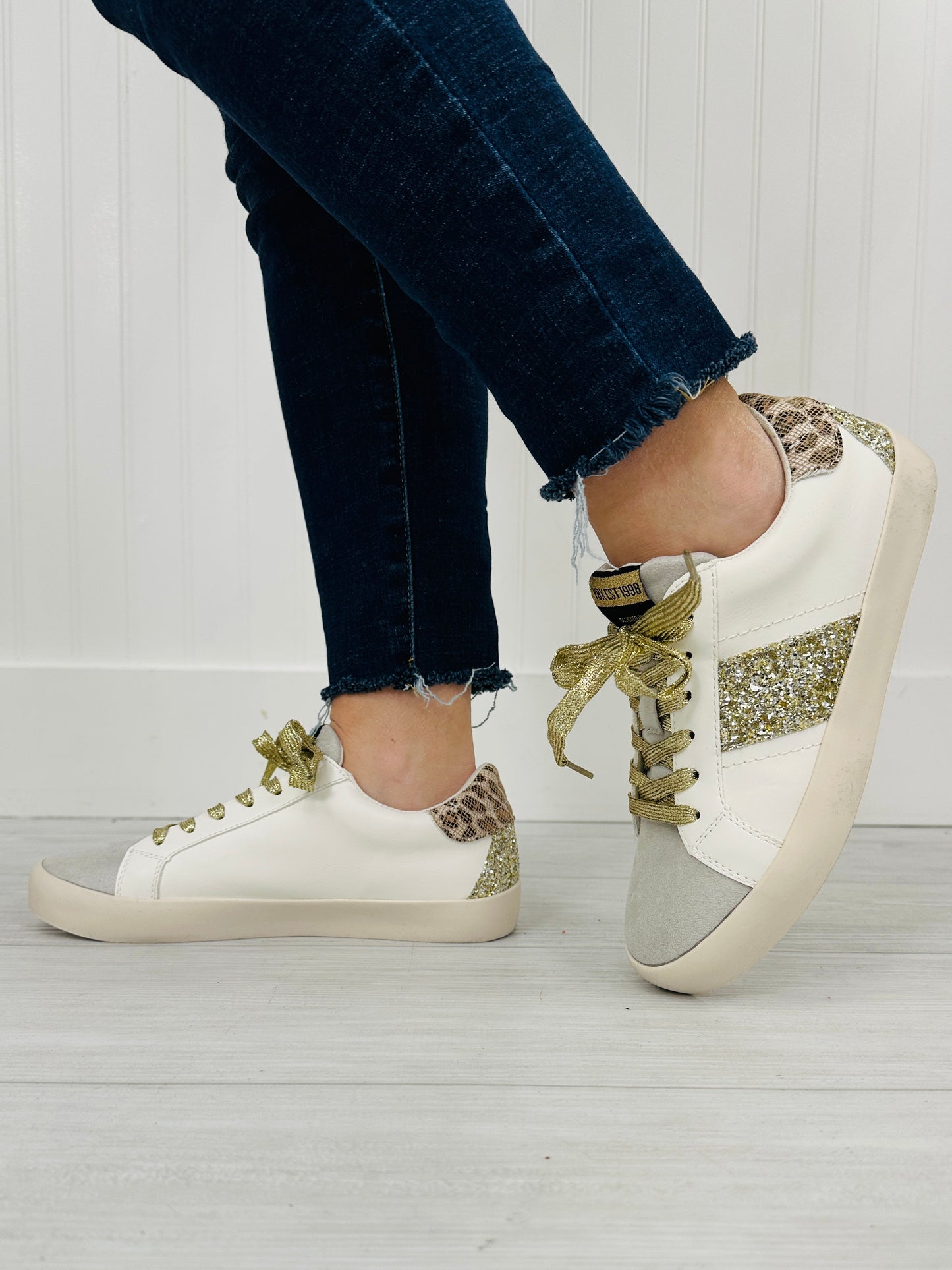 Shimmer Street Sneakers in White