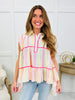 Leave A Little Magic Top In Ivory Multi