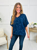 Navy Bloom Blouse