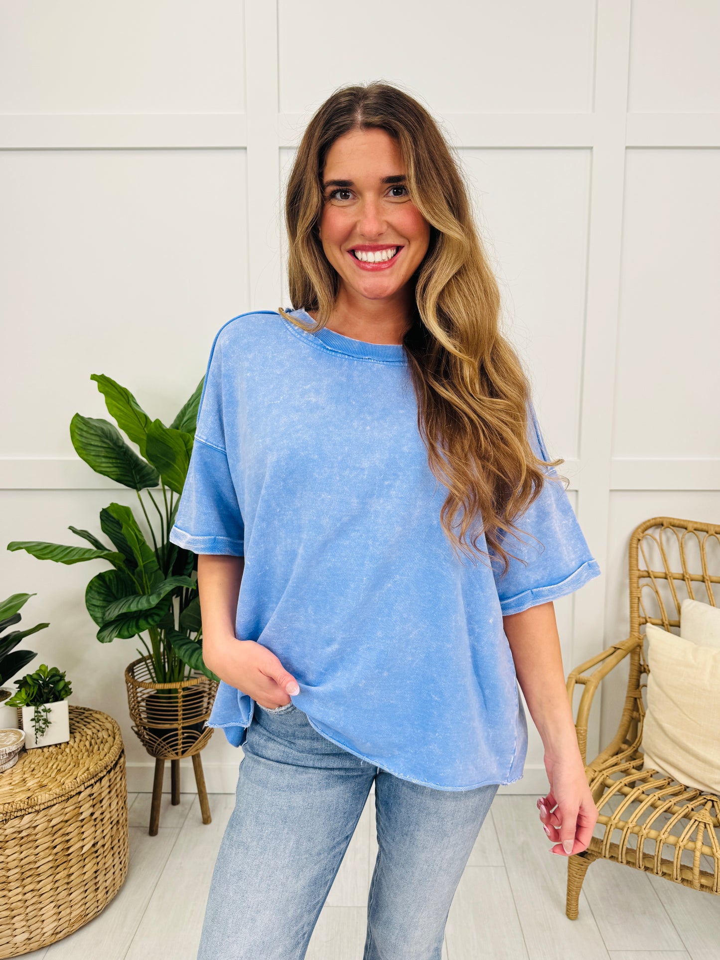 Washed in the Moment Top In Multiple Colors