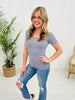 Reversible Ribbed V Neck Shapewear Top- Multiple Colors!