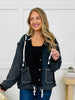 Spoke In Stitches Cardigan in Charcoal/Black