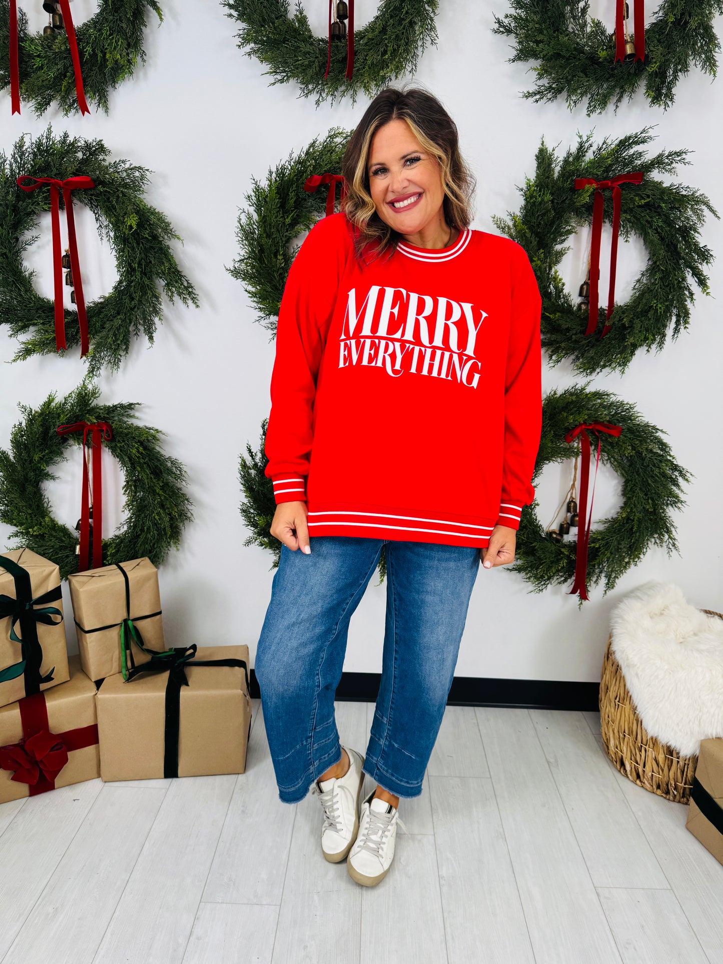 Merry Everything Graphic Crewneck Sweatshirt