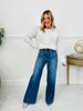 Judy Blue Far Out Wide Leg Tummy Control Jeans in Reg/Curvy
