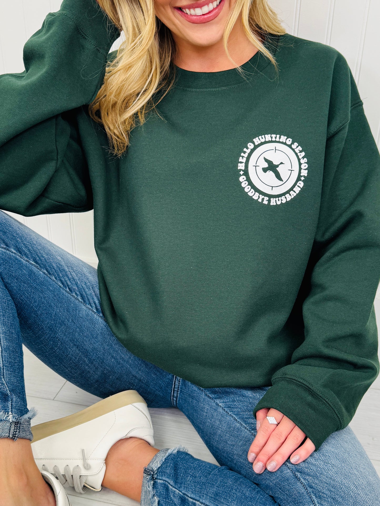 Hello Hunting Season Crewneck Sweatshirt-Multiple Colors!