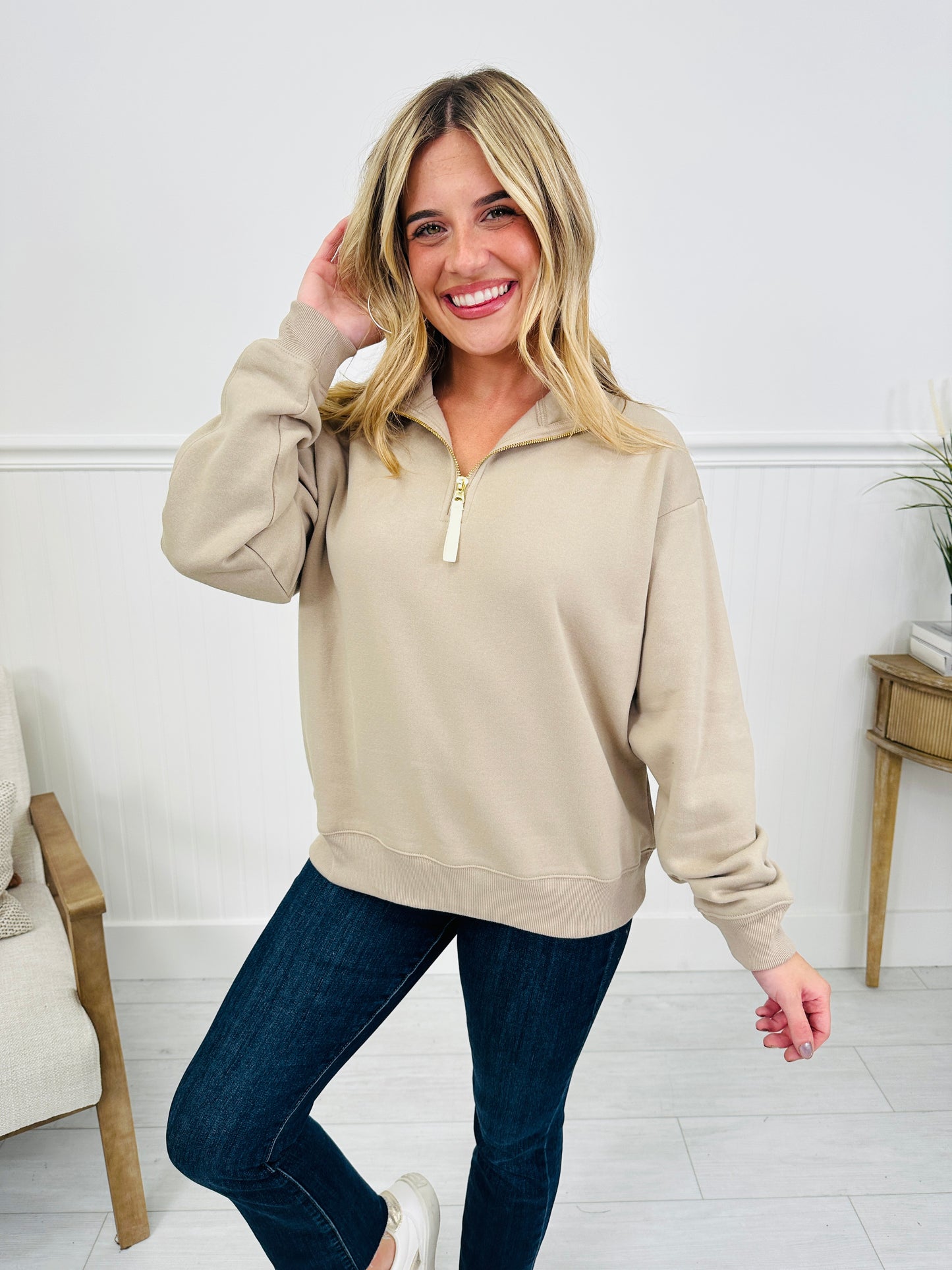 Zip Into Fall Pullover-- Multiple Colors!