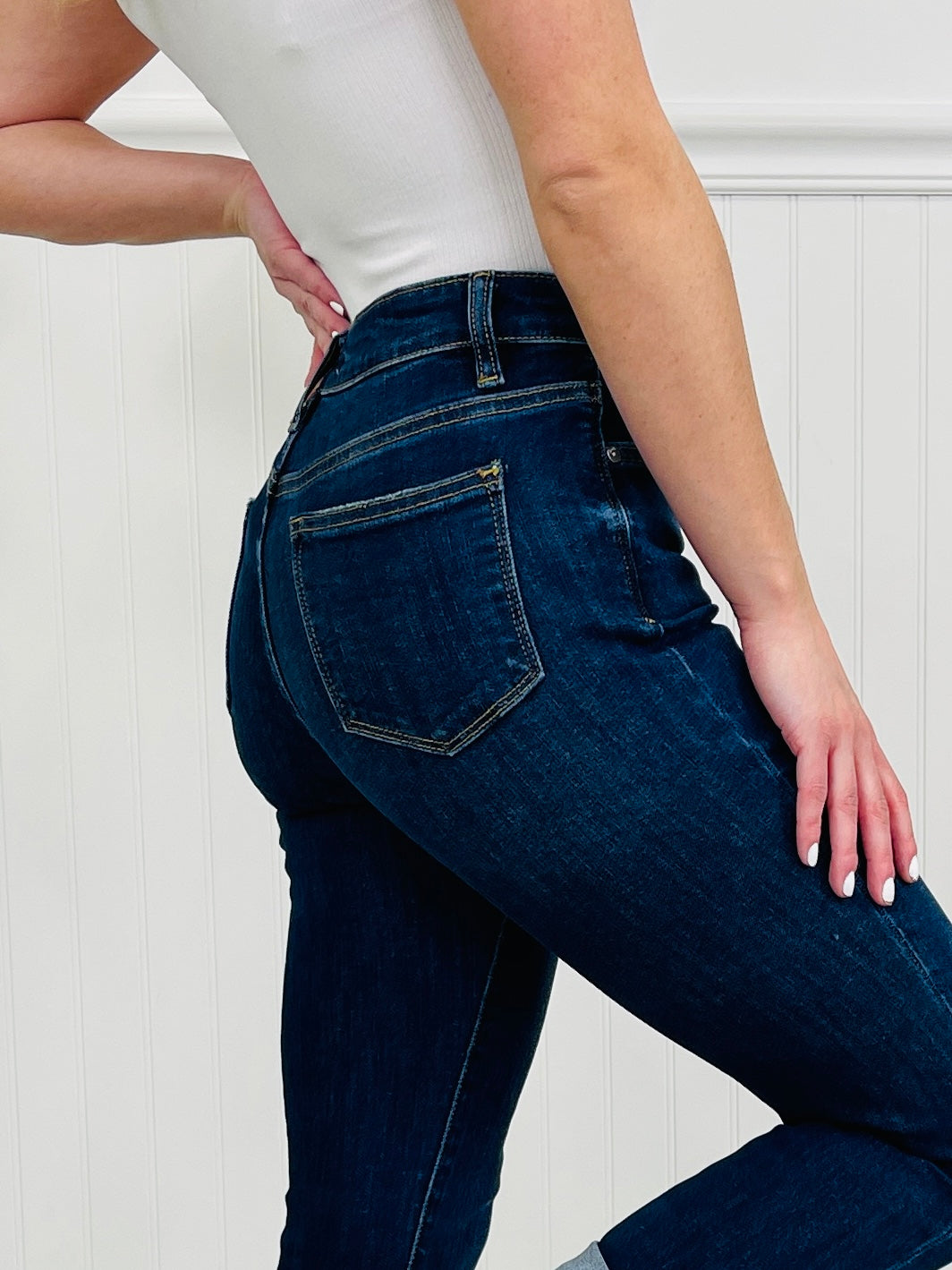 Done Your Way Tummy Control Capri Jeans in Three Inseams
