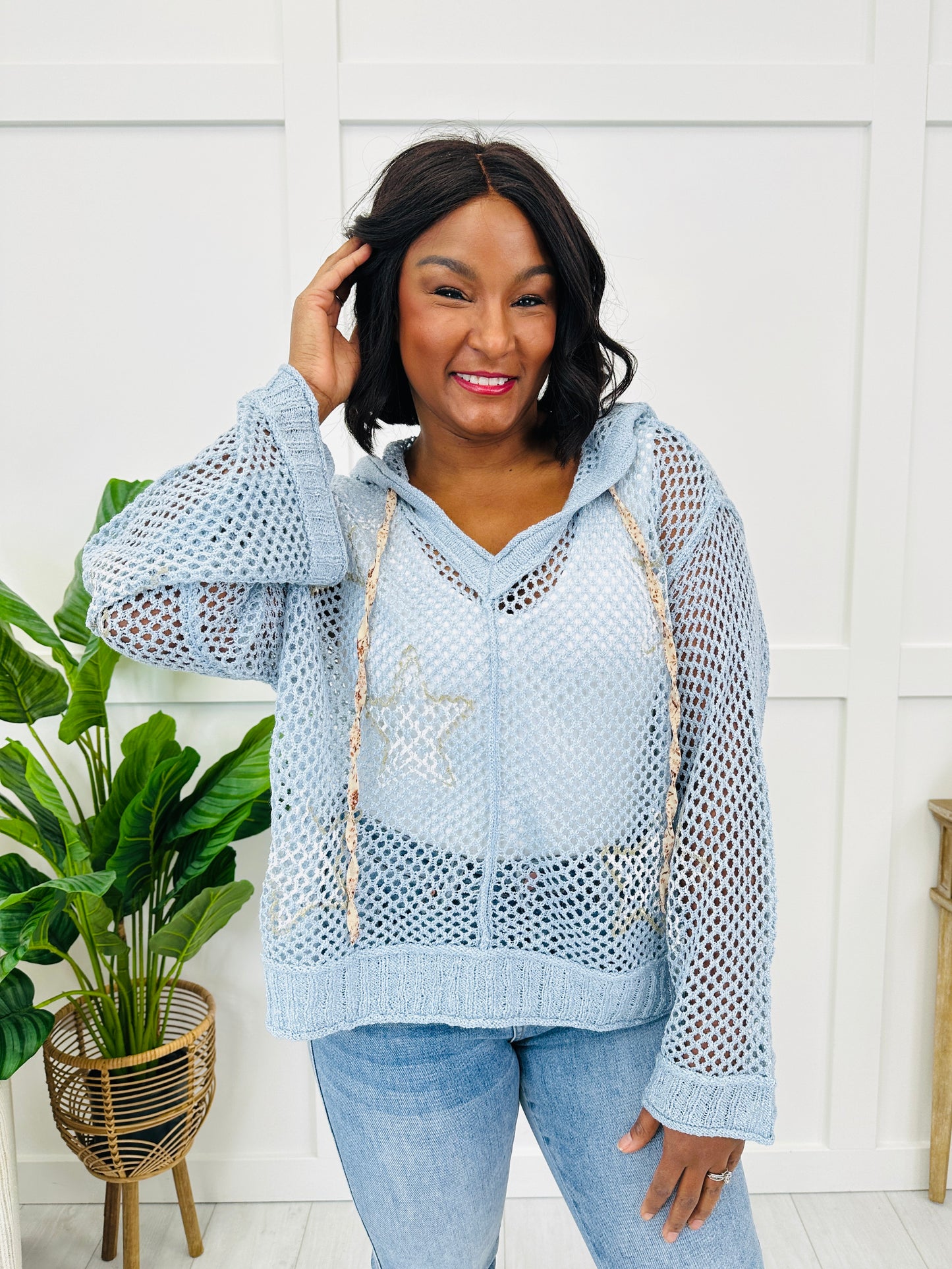 Delicate Layers Top in Powder Blue