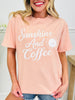 Sunshine And Coffee Graphic Tee In Two Colors
