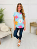 The Retro Petal Tee in Blue