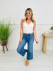 Top Of The Crop Tummy Control Wide Leg Cropped Jeans