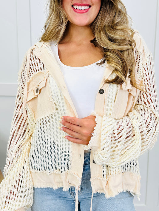 Restless & Free Jacket In Cream Multi