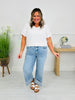 Right on Time Tummy Control Wide Leg Cropped Jeans