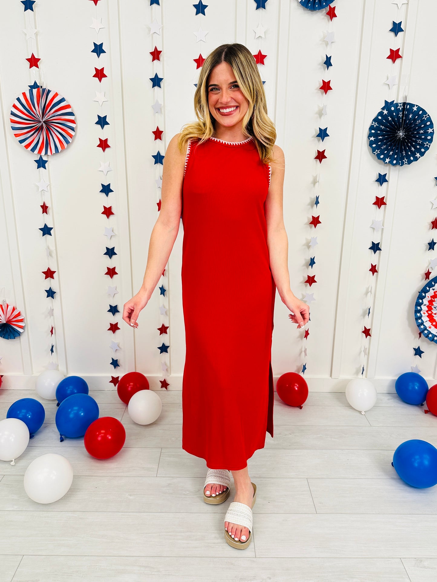 Fireworks and Freedom Midi Dress