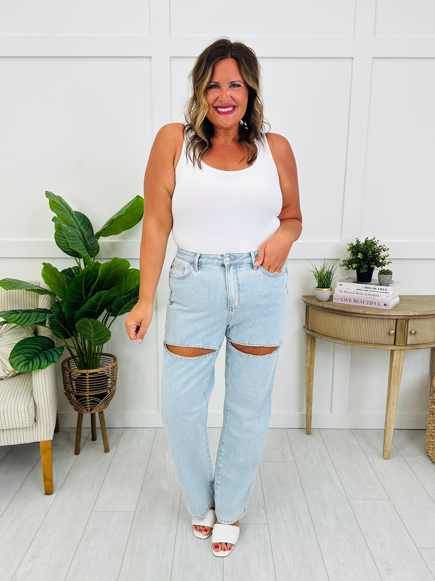 Judy Blue Dazzle Me Rigid Magic Straight Leg Jeans