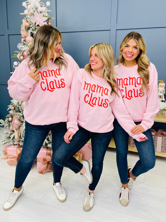 REG/CURVY Mama Claus Graphic Crewneck