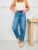 Judy Blue Fresh Curve Barrel Jeans
