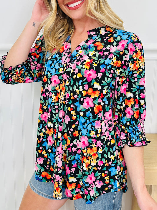 Step Into Spring Top in Rehoboth Print
