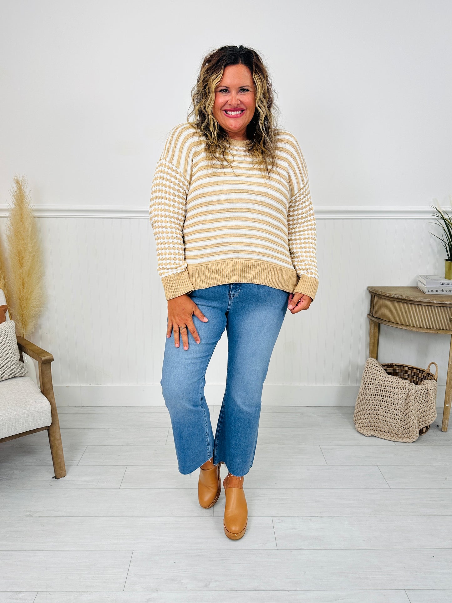 Soft Spot Tummy Control Cropped Kick Flare Jeans