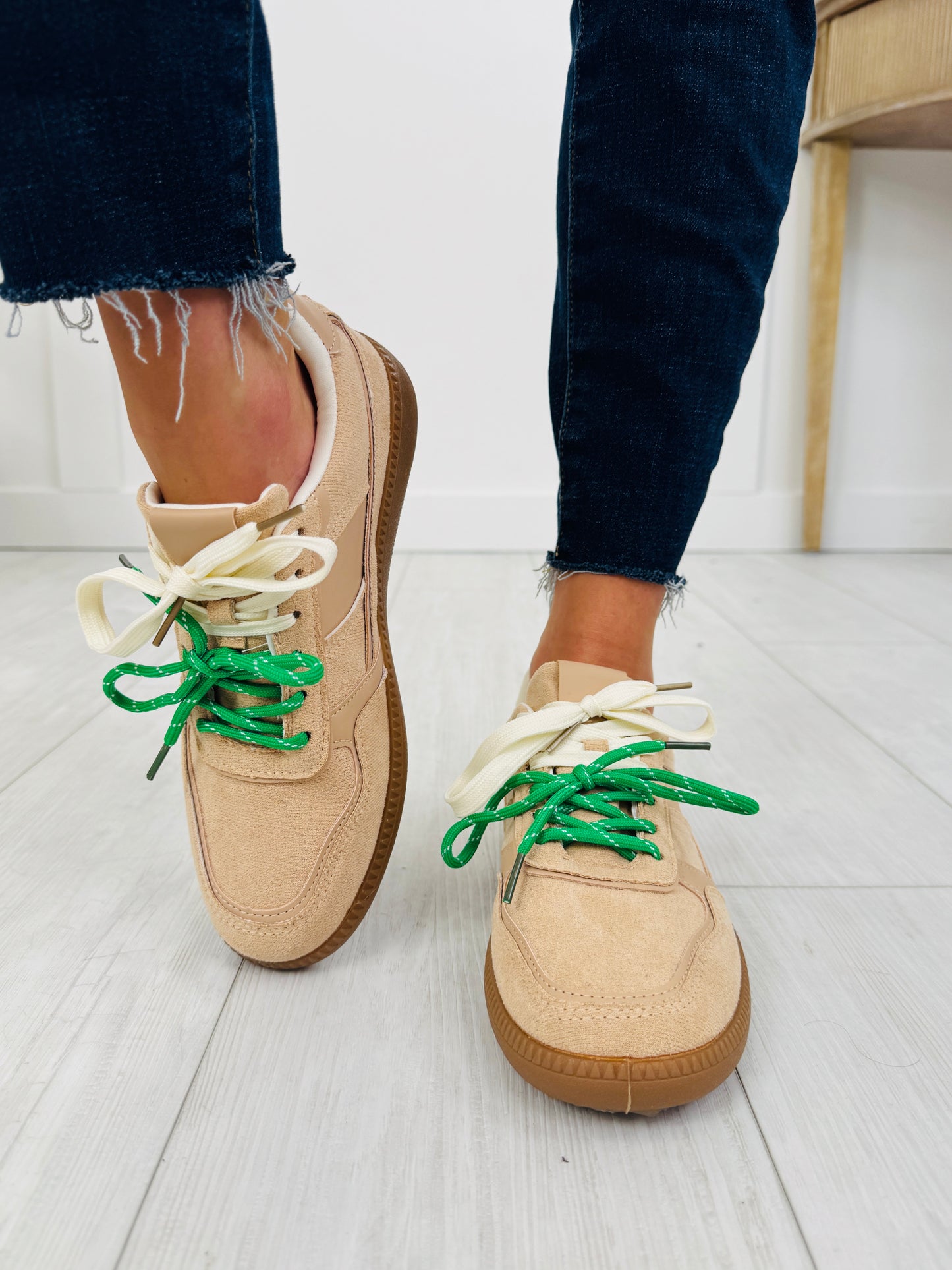 City Stride Sneakers In Sand