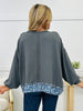 Heartfelt Petals Pullover In Charcoal