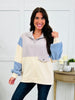 Cozy Contrast Pullover In Gray