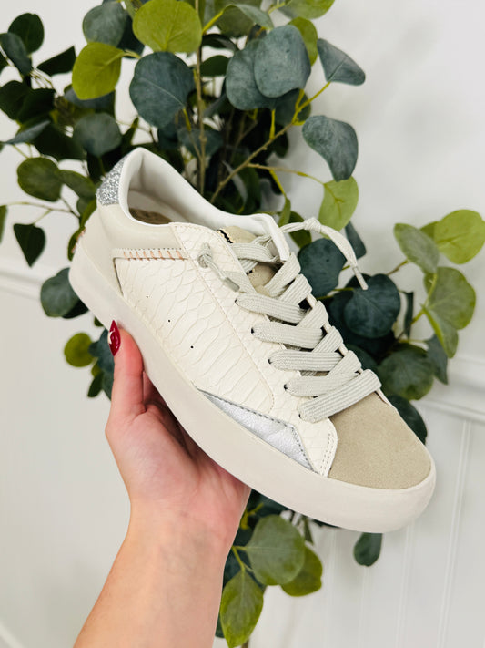 Shimmer Street Sneakers in Bone Snake