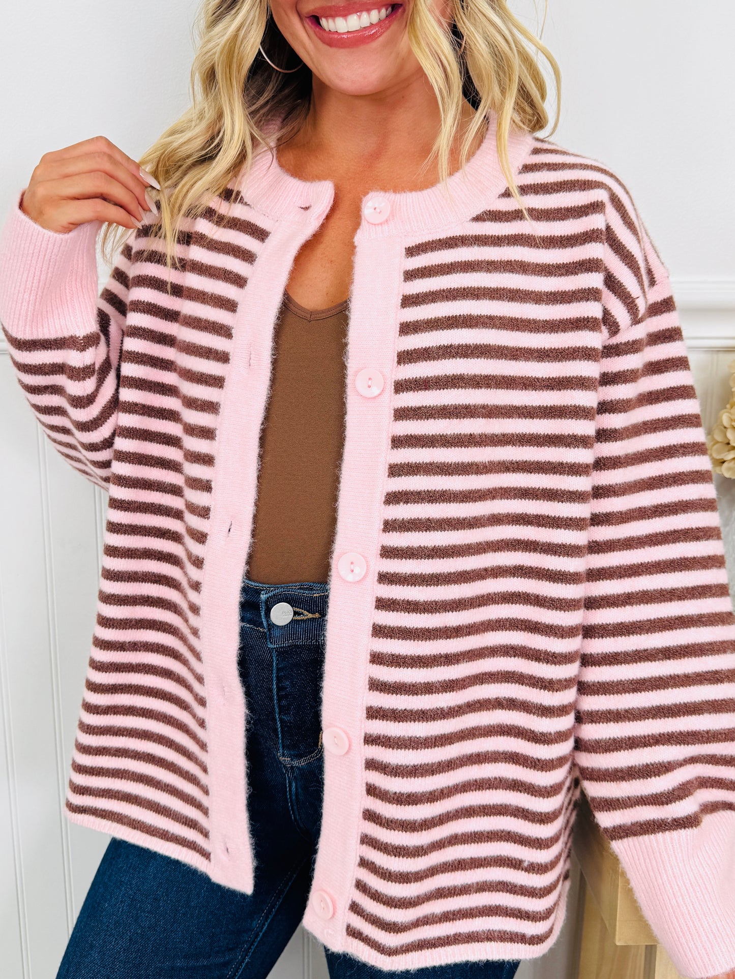 Perfectly Put Together Cardigan In Pink