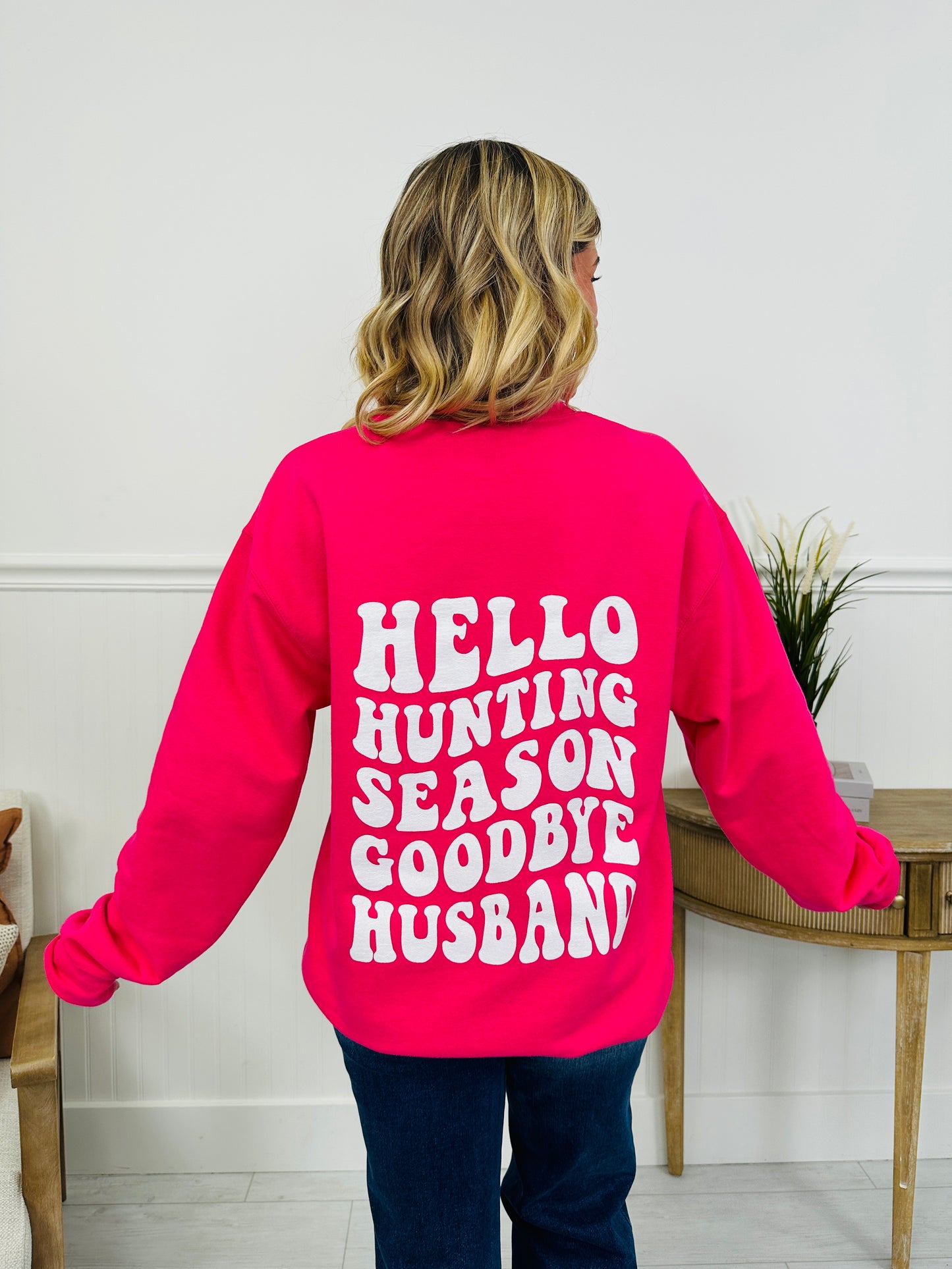 Hello Hunting Season Crewneck Sweatshirt-Multiple Colors!