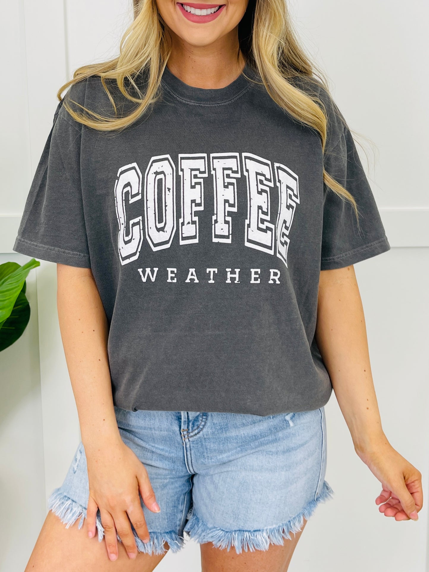 Coffee Weather Graphic Tee in Multiple Colors