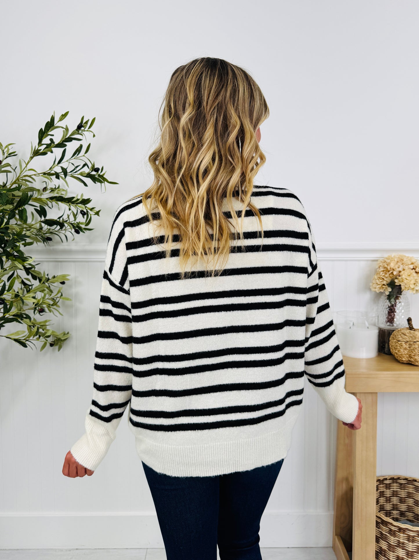 Soft Seasons Sweater In Cream