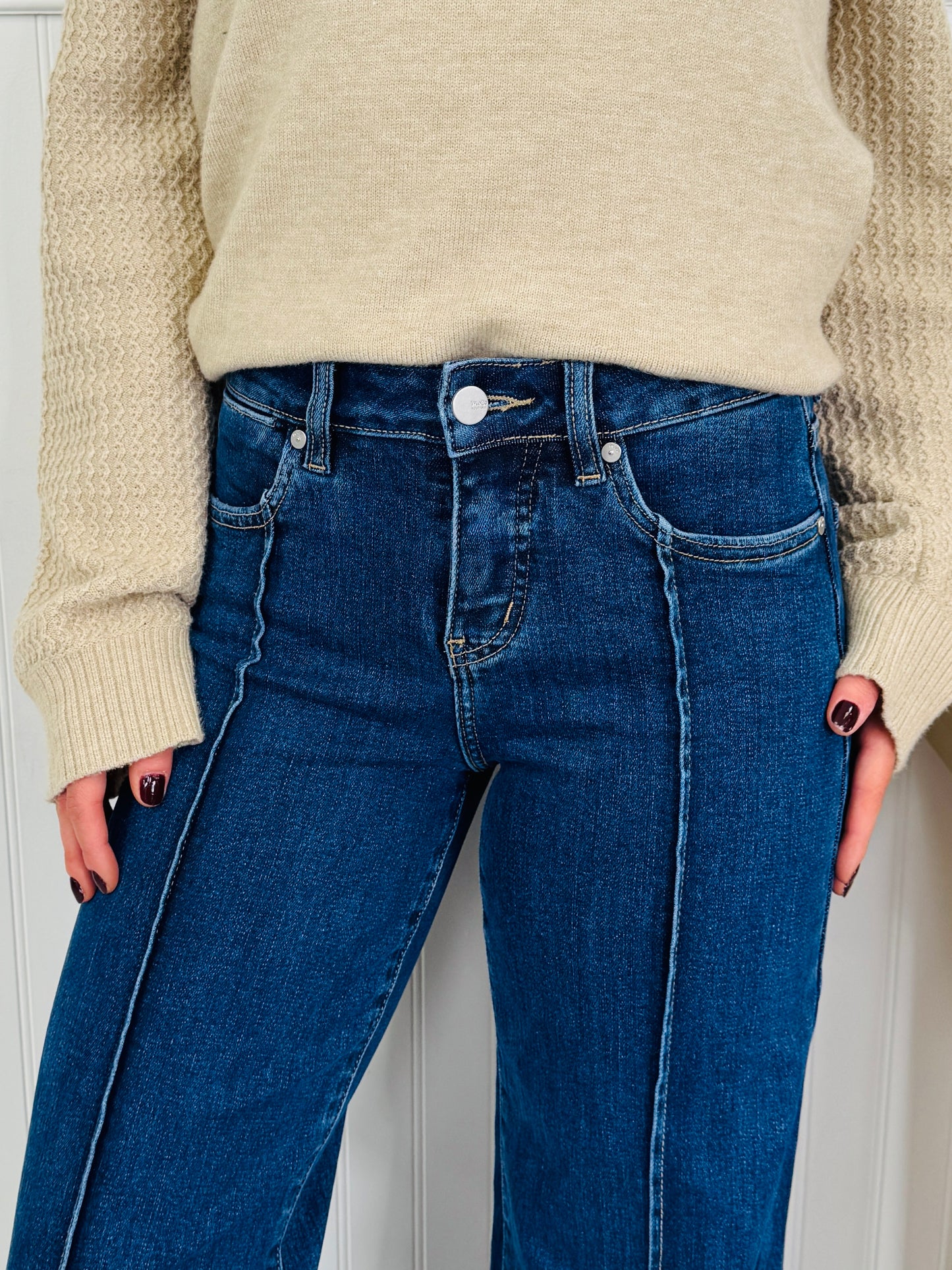 Seam To Impress Tummy Control Retro Wide Leg Jeans