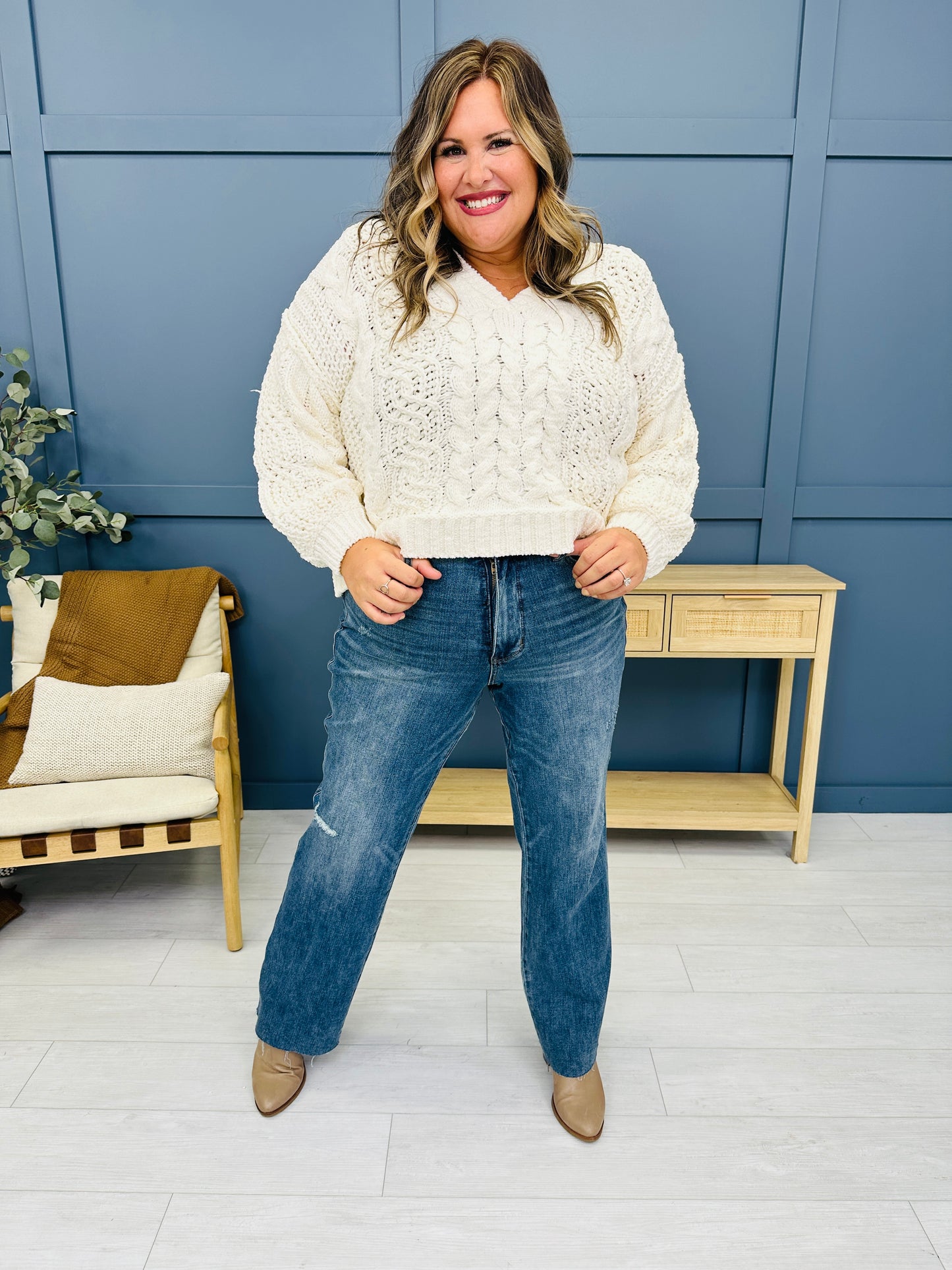 Judy Blue REG/CURVY Straight To Your Cart Tummy Control Straight Jeans