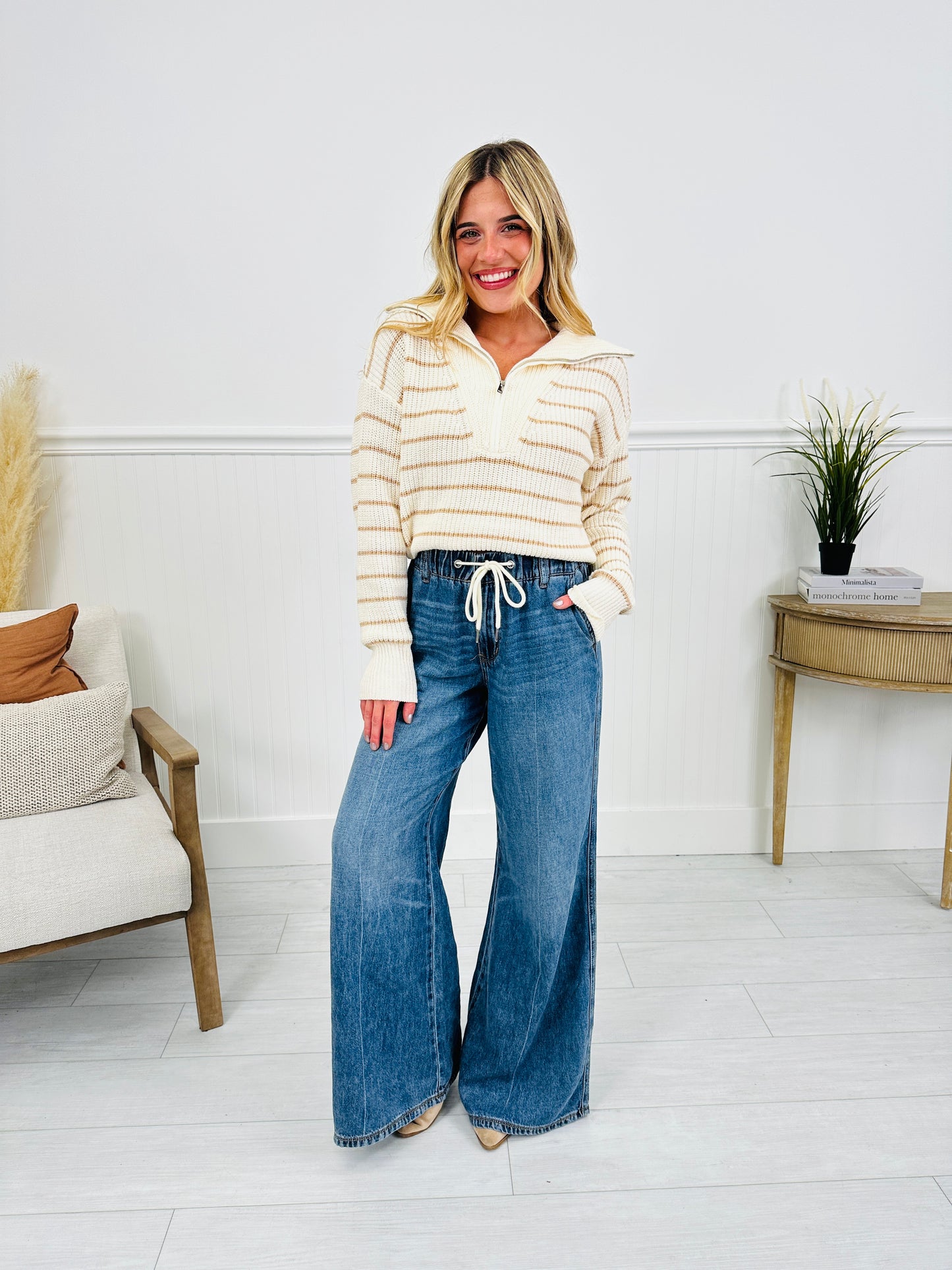 Judy Blue Easy Does It Featherweight Palazzo Jeans