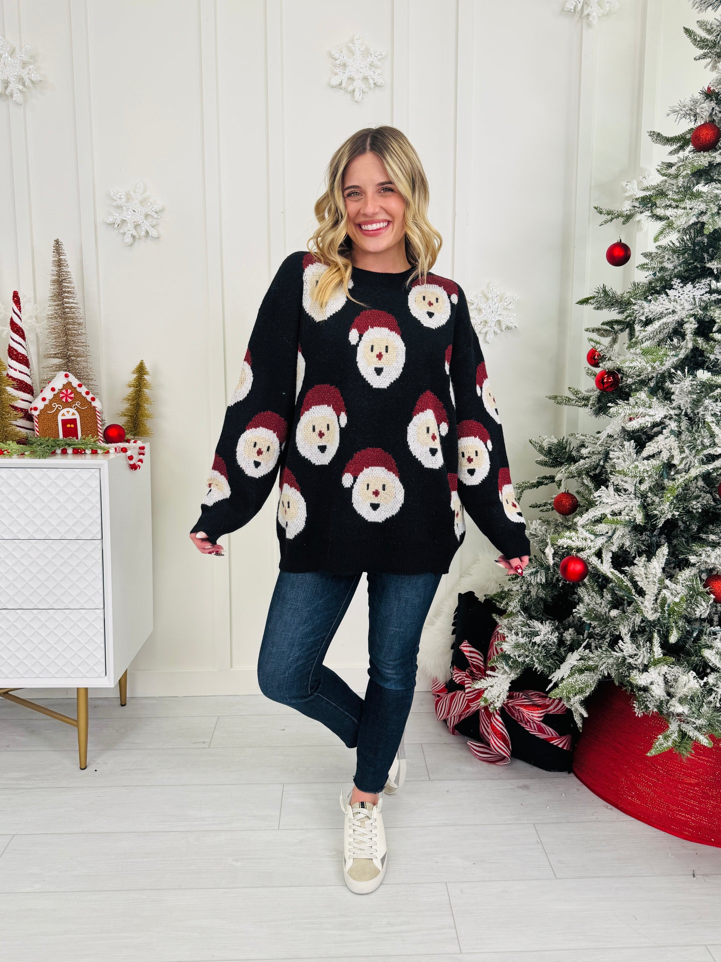 Santa Squad Sweater In Multiple Colors