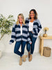 Soft Spot For Stripes Cardigan In Navy