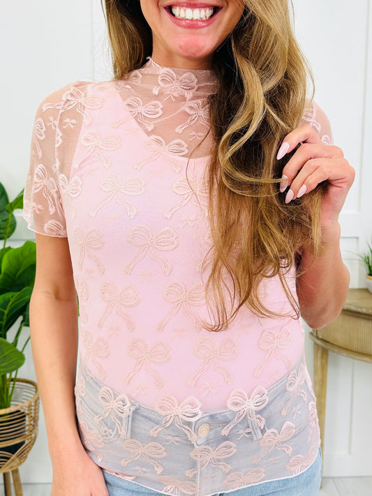 Threaded in Love Top In Dusty Rose