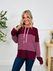 Worth The Stripe Top In Wine