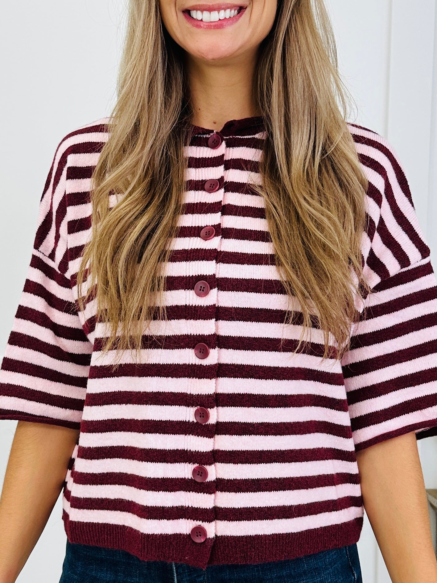 Softly Spoken Top In Burgundy