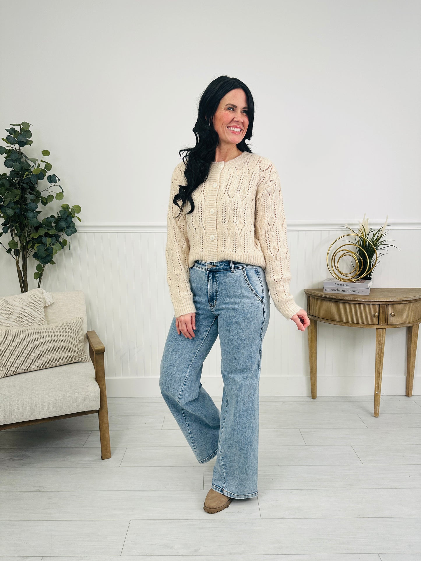 Judy Blue Forever Favorite Retro Wide Leg Jeans